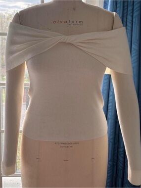 LOFT Twist Off The Shoulder Sweater